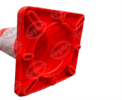 CONO SEÑALIZACION FLUORESCENTE DE 45 CM. C/ DOS REFLEJANTE B NARAN APYMSA SAFETY CICH40N-2RF 