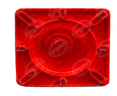 CONO SEÑALIZACION FLUORESCENTE DE 45 CM. C/ DOS REFLEJANTE B NARAN APYMSA SAFETY CICH40N-2RF 