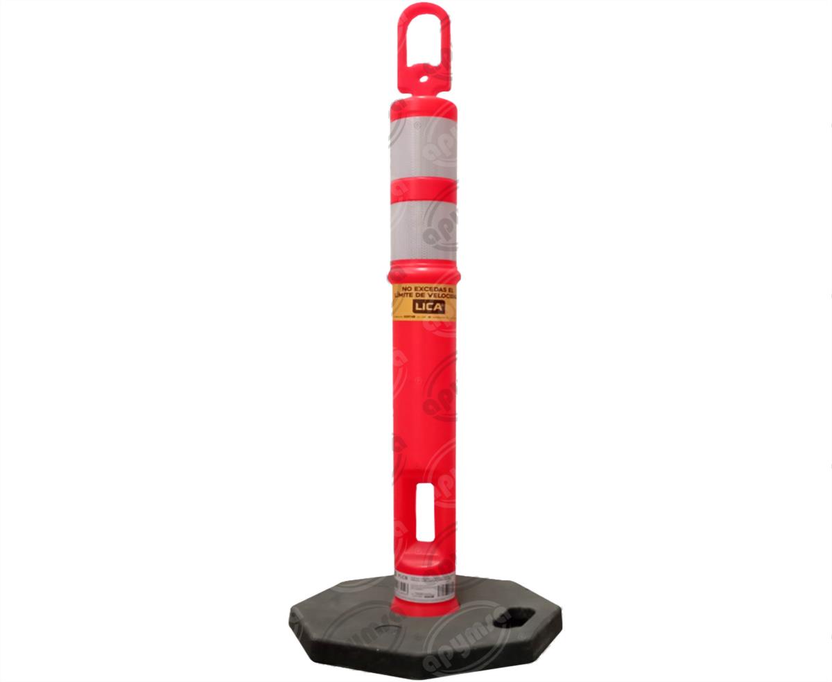 POSTE VIAL DOS REFLEJANTES CON BASE 6KG APYMSA SAFETY PLCB 