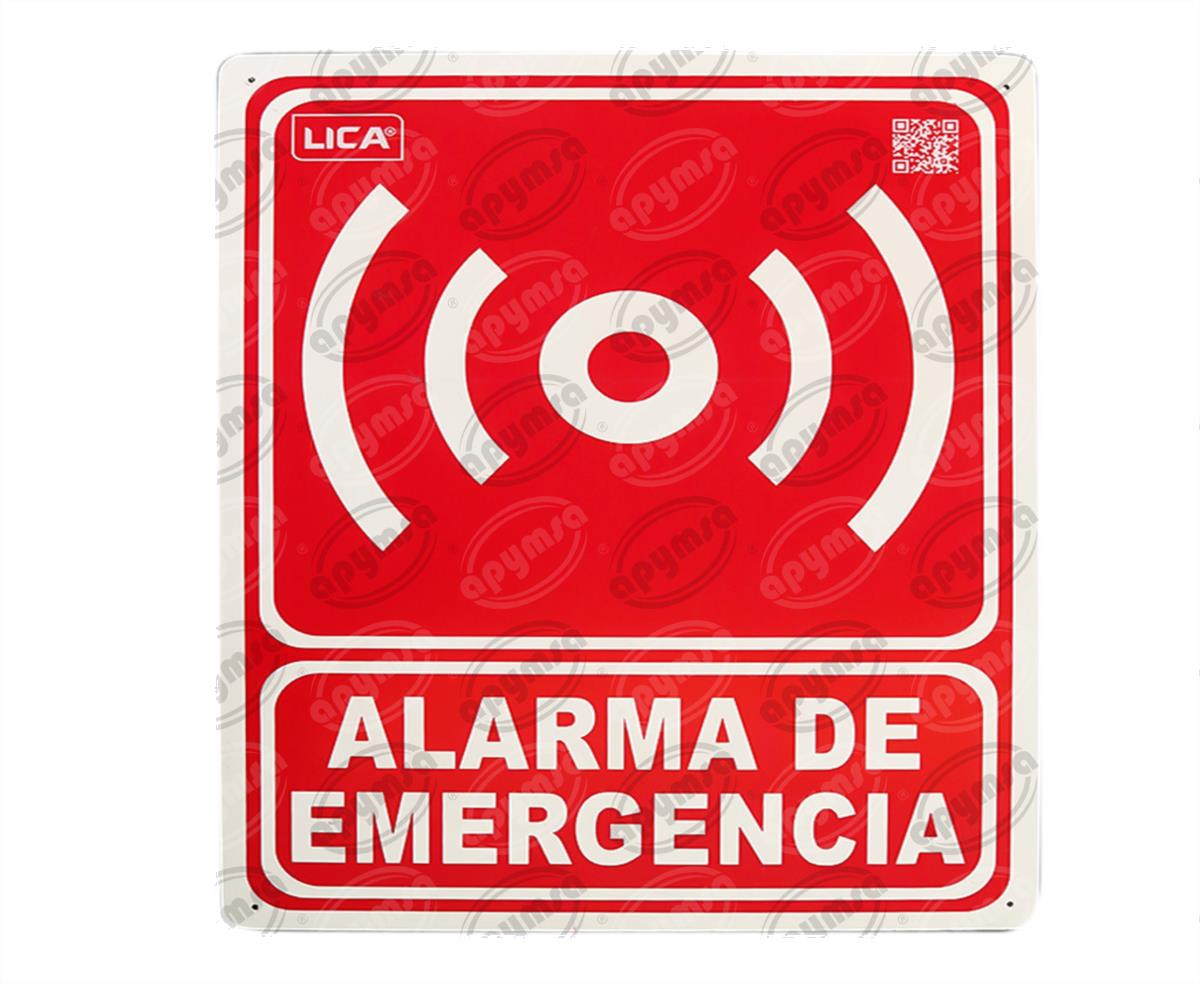 CARTEL INFORMATIVO ALARMA DE EMERGENCIA APYMSA SAFETY 47 