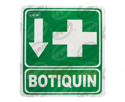 CARTEL INFORMATIVO BOTIQUIN APYMSA SAFETY 77 