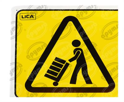CARTEL INFORMATIVO PRECAUCION ZONA DE CARGA Y DESCARGA APYMSA SAFETY 101 