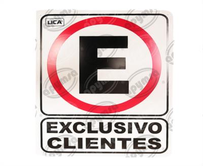 CARTEL INFORMATIVO EXCLUSIVO CLIENTES APYMSA SAFETY 104 