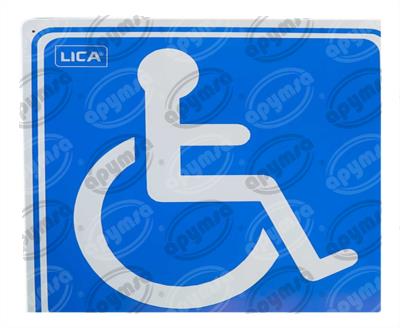 CARTEL INFORMATIVO EXCLUSIVO DISCAPACITADOS APYMSA SAFETY 136 