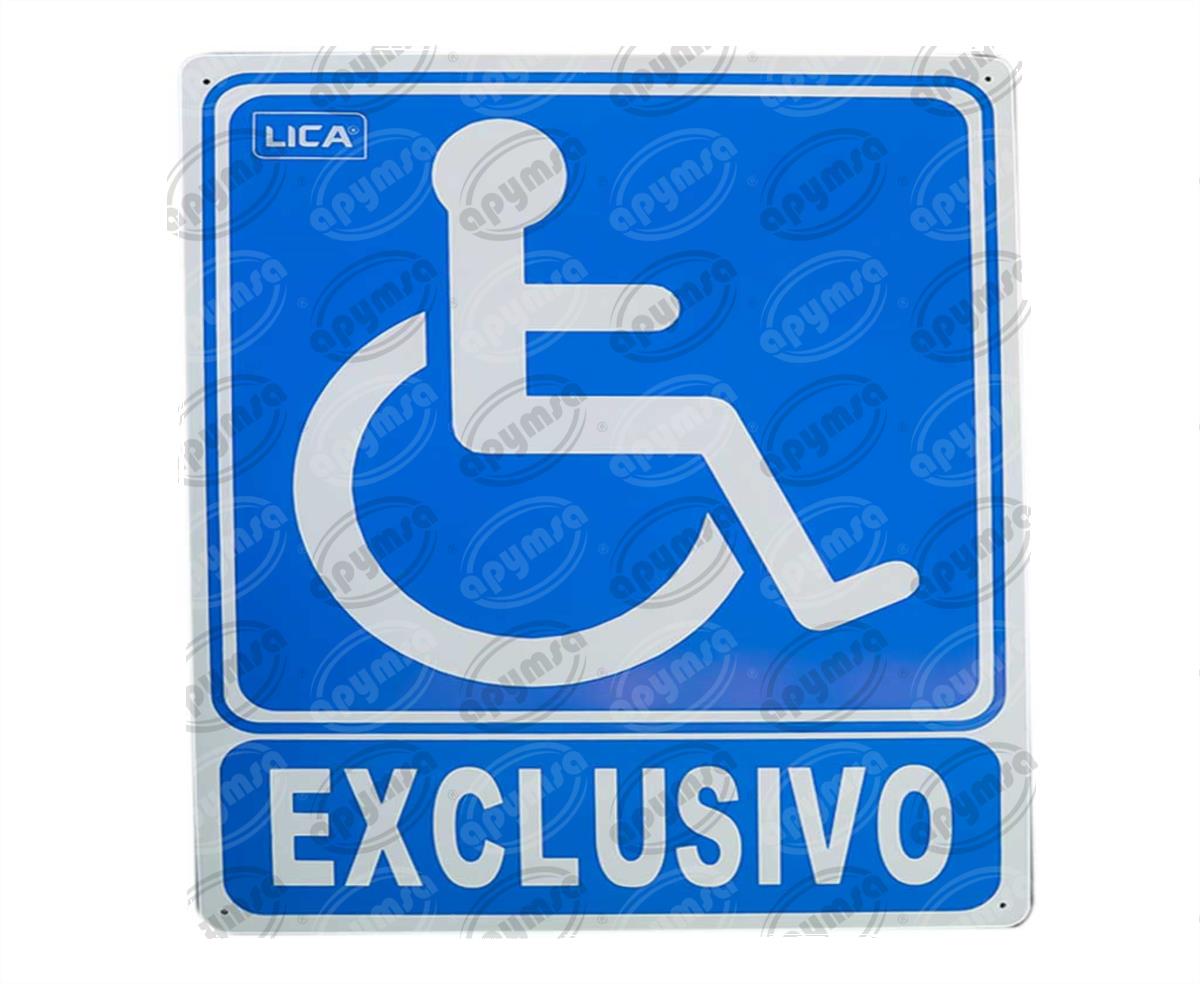 CARTEL INFORMATIVO EXCLUSIVO DISCAPACITADOS APYMSA SAFETY 136 