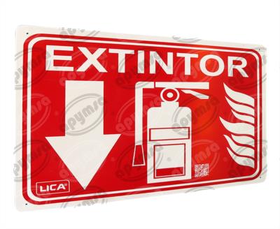 CARTEL INFORMATIVO EXTINTOR HORIZONTAL APYMSA SAFETY 138 