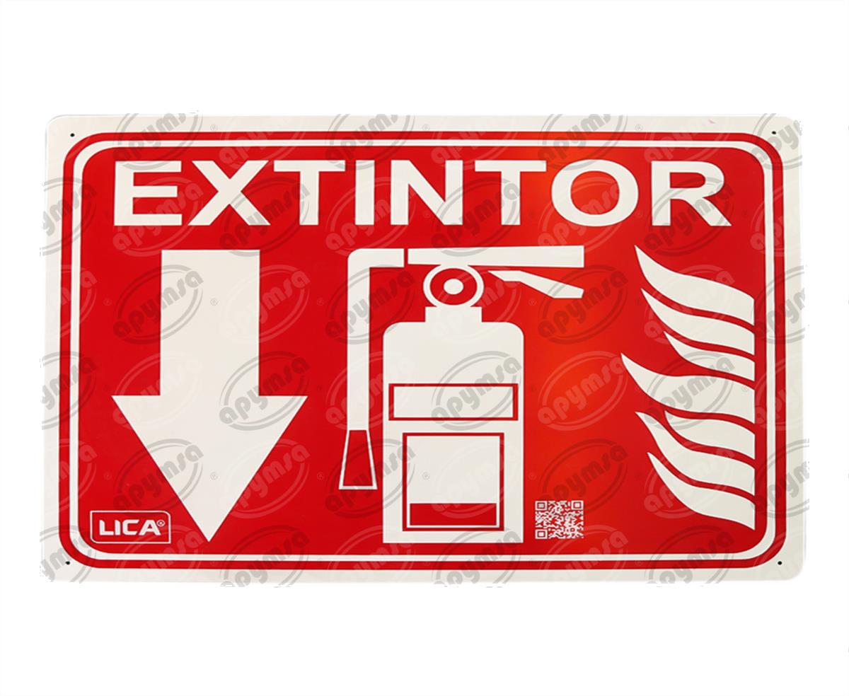 CARTEL INFORMATIVO EXTINTOR HORIZONTAL APYMSA SAFETY 138 