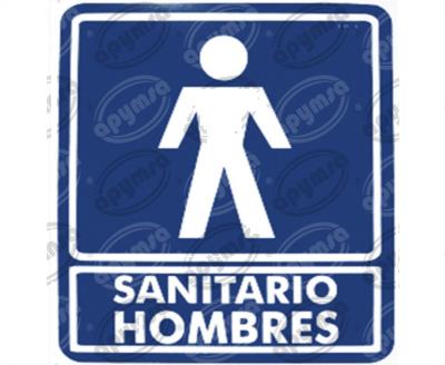 CARTEL INFORMATIVO SANITARIO HOMBRES APYMSA SAFETY 15H 