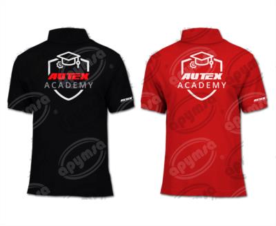 PLAYERA POLO NEGRA O ROJA AUTEX  MED 