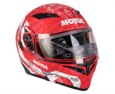 CASCO ABATIBLE PUBLICITARIO  MOTUL DOT ROJO M 